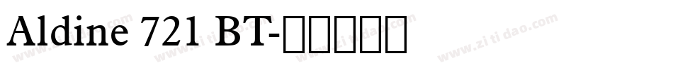Aldine 721 BT字体转换
